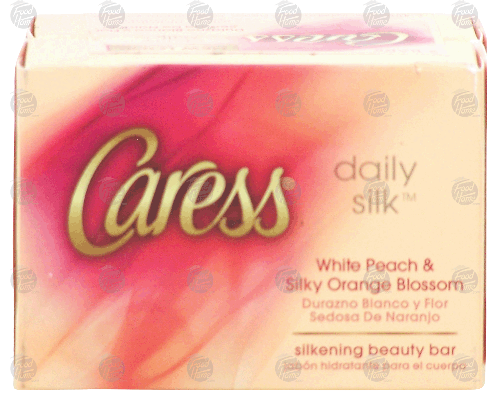 Caress&nbsp;Daily&nbsp;silkening beauty bar, white peach & silky orange blossom Full-Size Picture